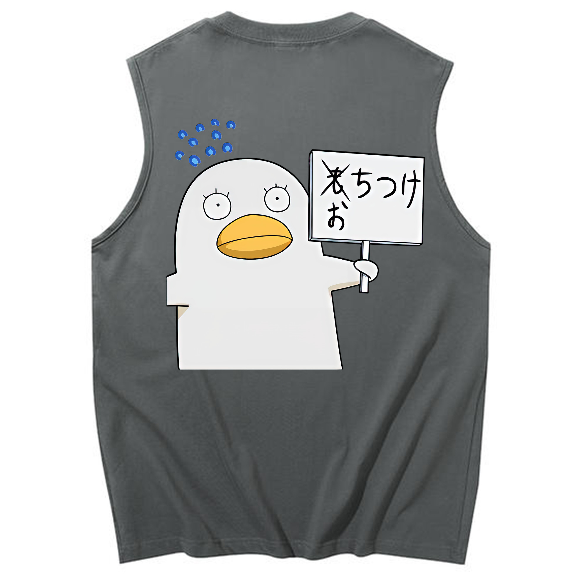 （画像用） ぎんたま 坂田銀時（さかたぎんとき） 神楽 志村新八（しむら しんぱち） GINTAMA Sakata Gintoki Kagura Shimura Shinpachi コットン100％タンクトップ（背面プリント）